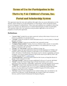 Terms of Use for the Children's Forum Registry_001